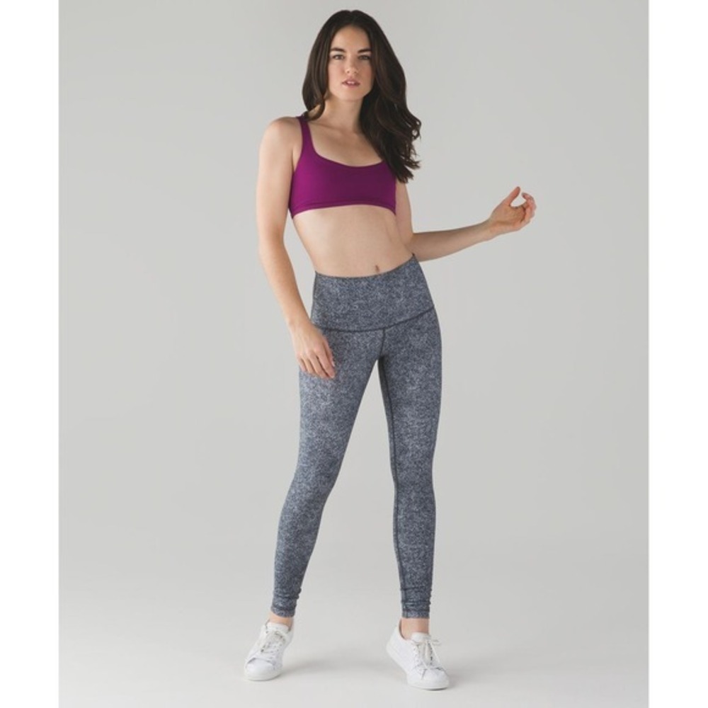 Lululemon Wunder Under Pant Hi-Rise Rio Mist White Black 4